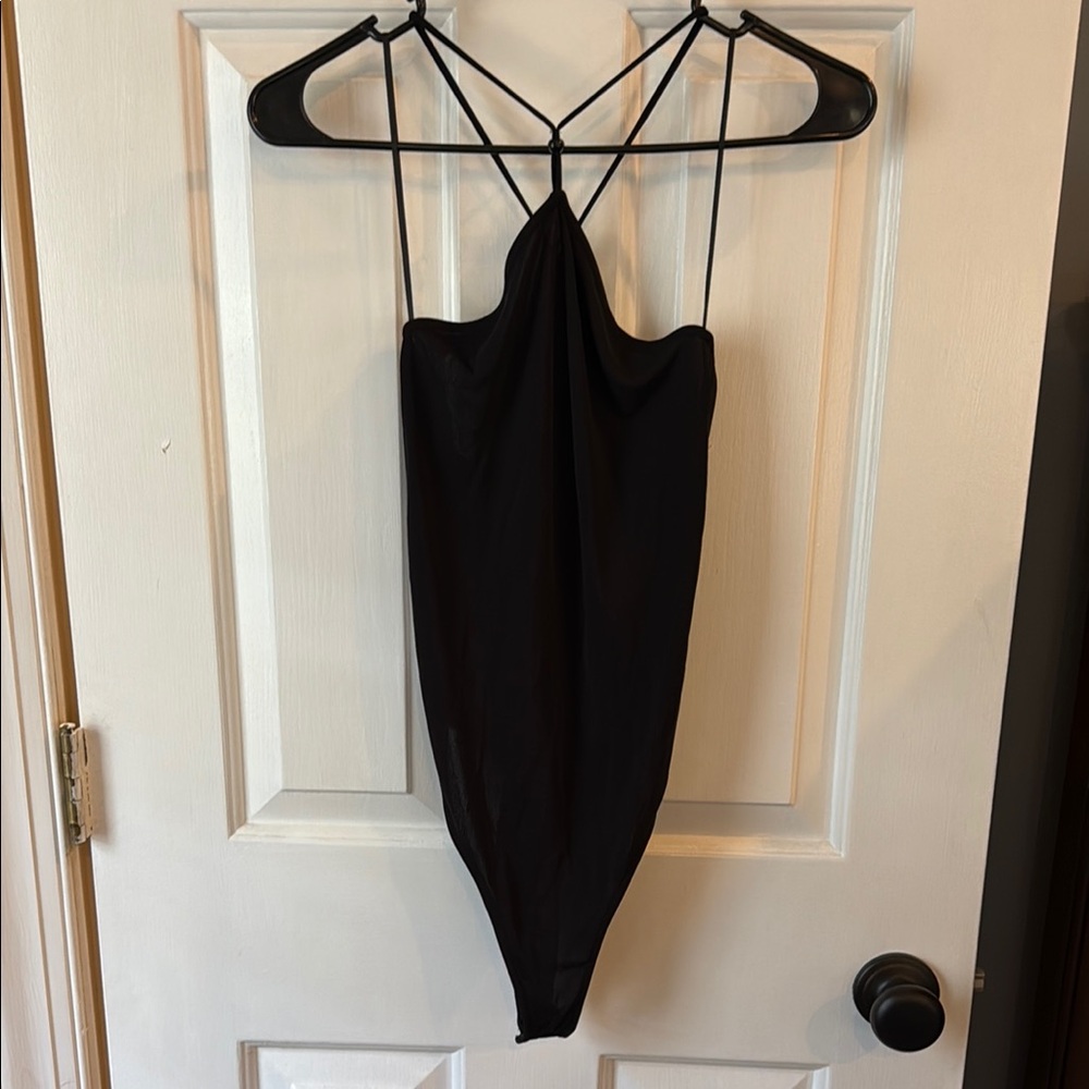 Zara Black Strappy Bodysuit